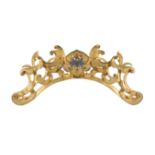 A carved and scrolled giltwood wall mount