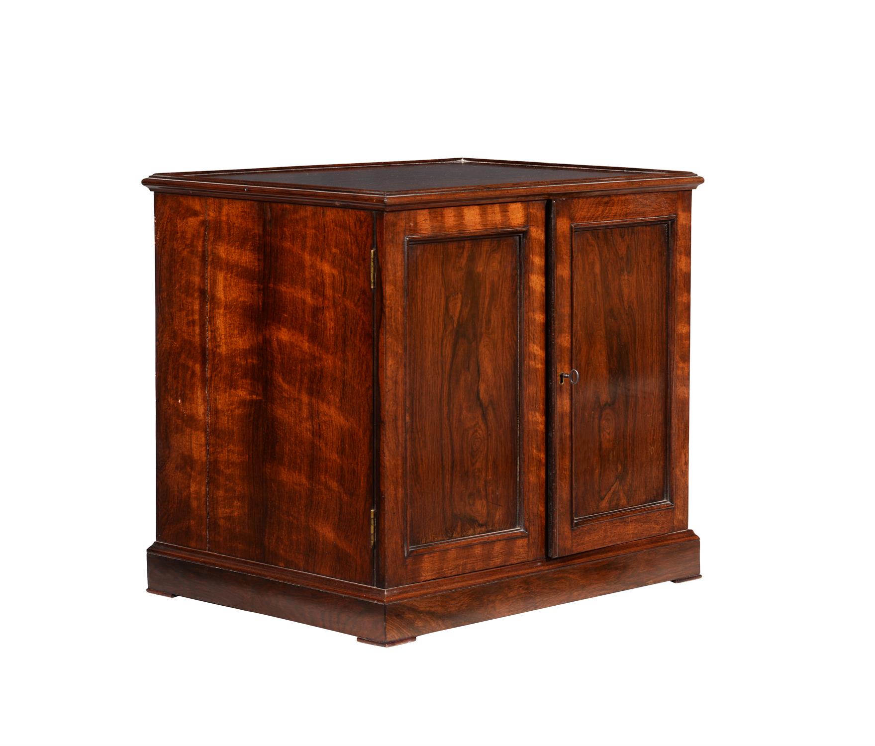Y A late Victorian rosewood and mahogany table top collector's cabinet - Image 2 of 3
