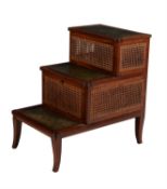 A Regency library step commode