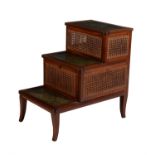 A Regency library step commode