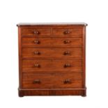 A Victorian mahogany chest of drawers