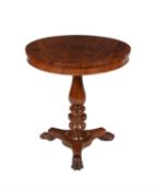 Y A William IV rosewood occasional table