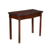 A George III mahogany card table