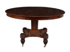 A Regency mahogany centre table