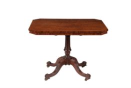 A Regency mahogany tilt top table