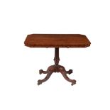 A Regency mahogany tilt top table