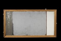 A George III giltwood rectangular wall mirror