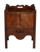 A George III mahogany night commode