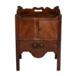 A George III mahogany night commode