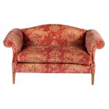 An upholstered sofa in George III style