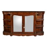 Y A Victorian burr walnut credenza