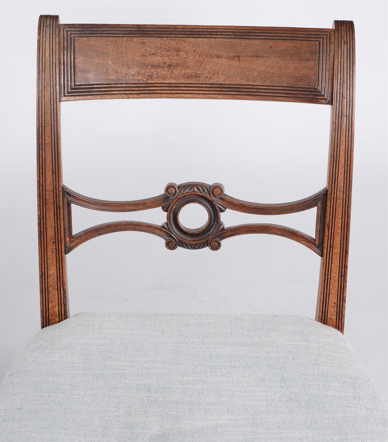 A set of six Regency chestnut side chairs - Image 3 of 3