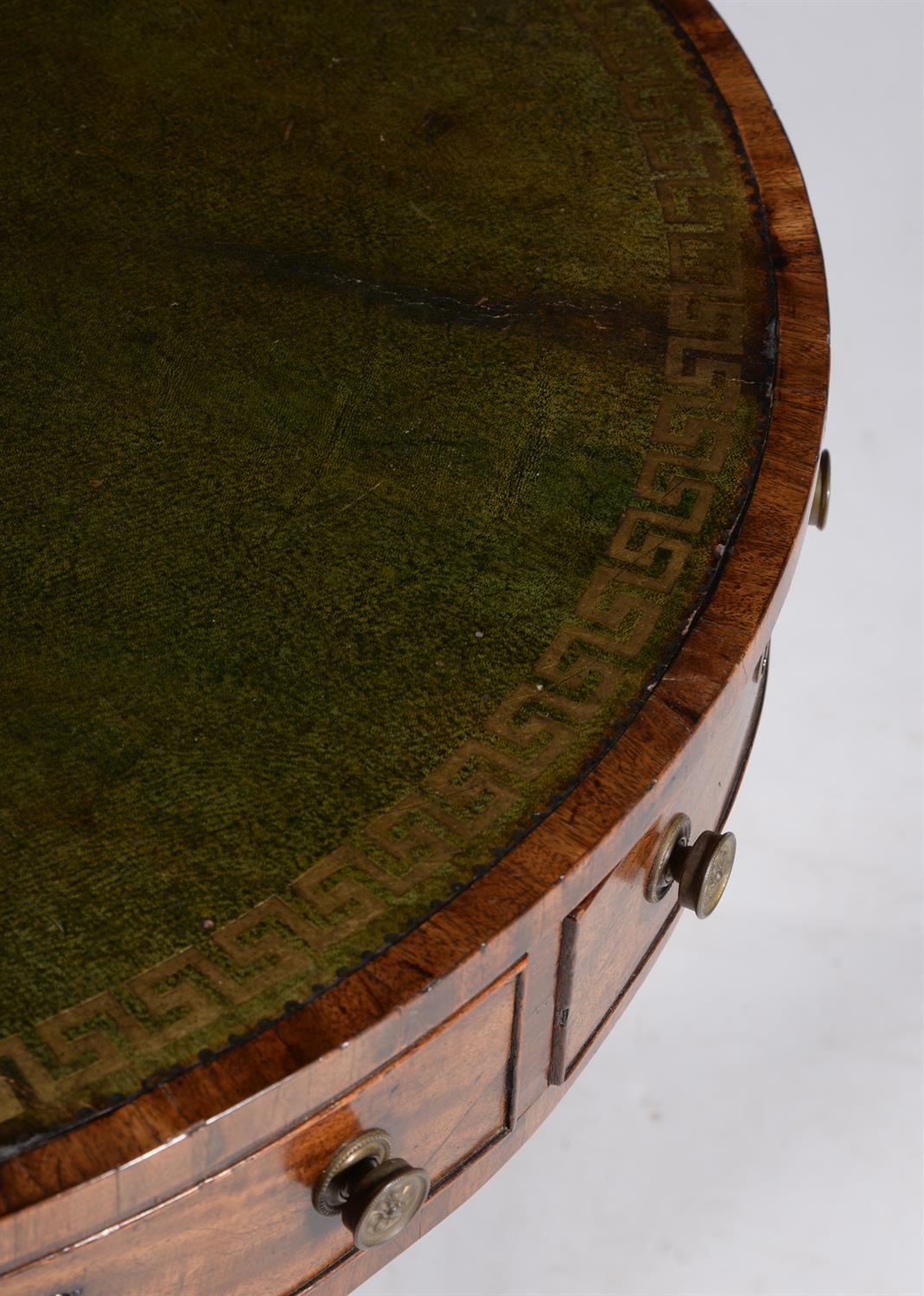 A George III mahogany drum library table - Image 2 of 2