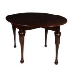 A George II mahogany drop leaf table