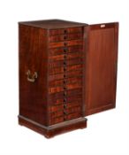 A Victorian mahogany collector's cabinet