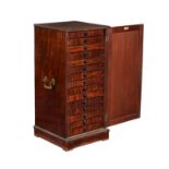 A Victorian mahogany collector's cabinet