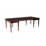 An early Victorian mahogany extending dining table