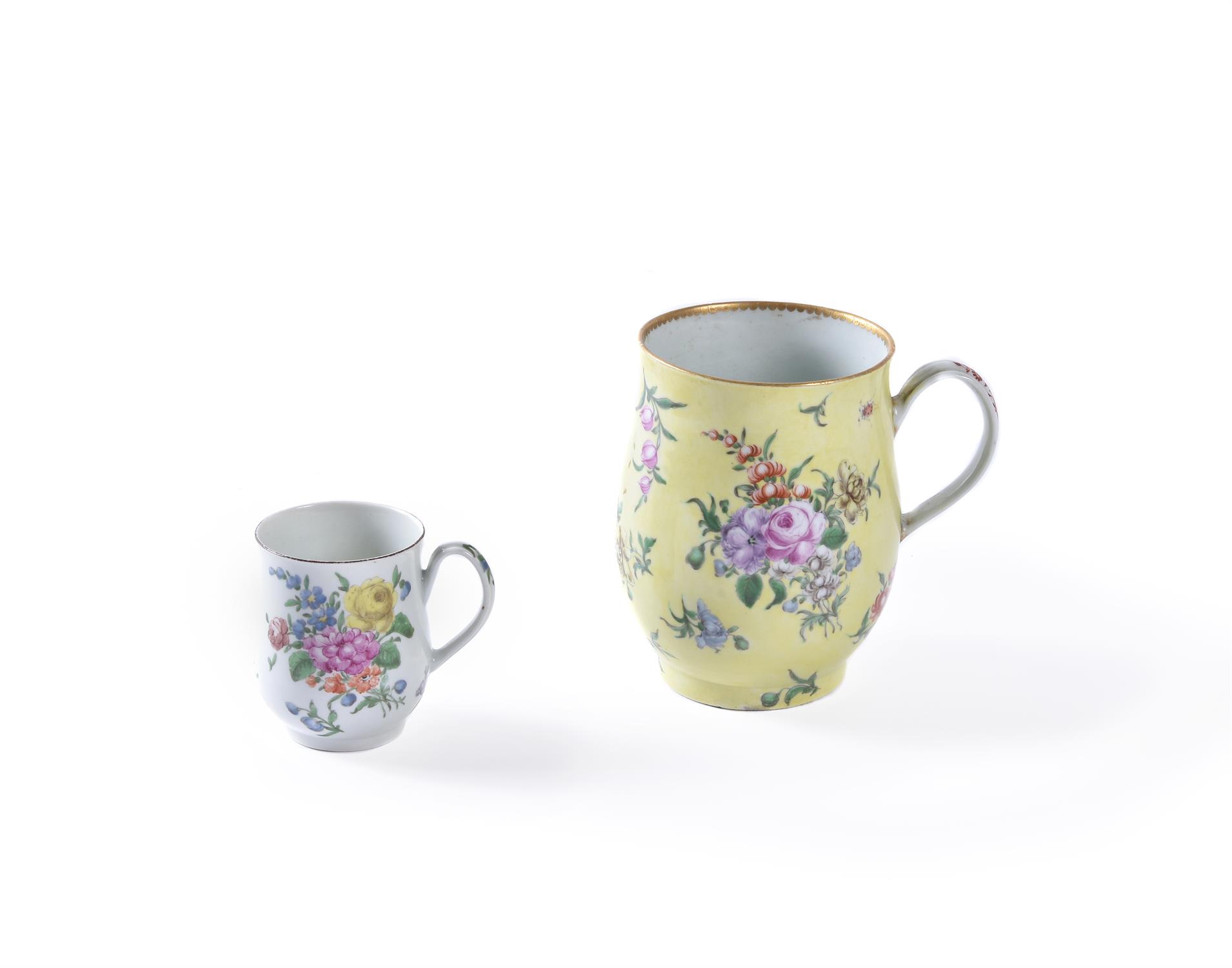 Two Worcester mugs