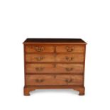 A George III mahogany chest of drawers