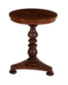 A William IV mahogany pedestal table