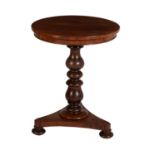 A William IV mahogany pedestal table