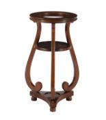 A Victorian mahogany jardinière stand