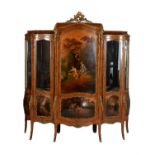 Y A Kingwood, Vernis Martin and gilt metal mounted display cabinet