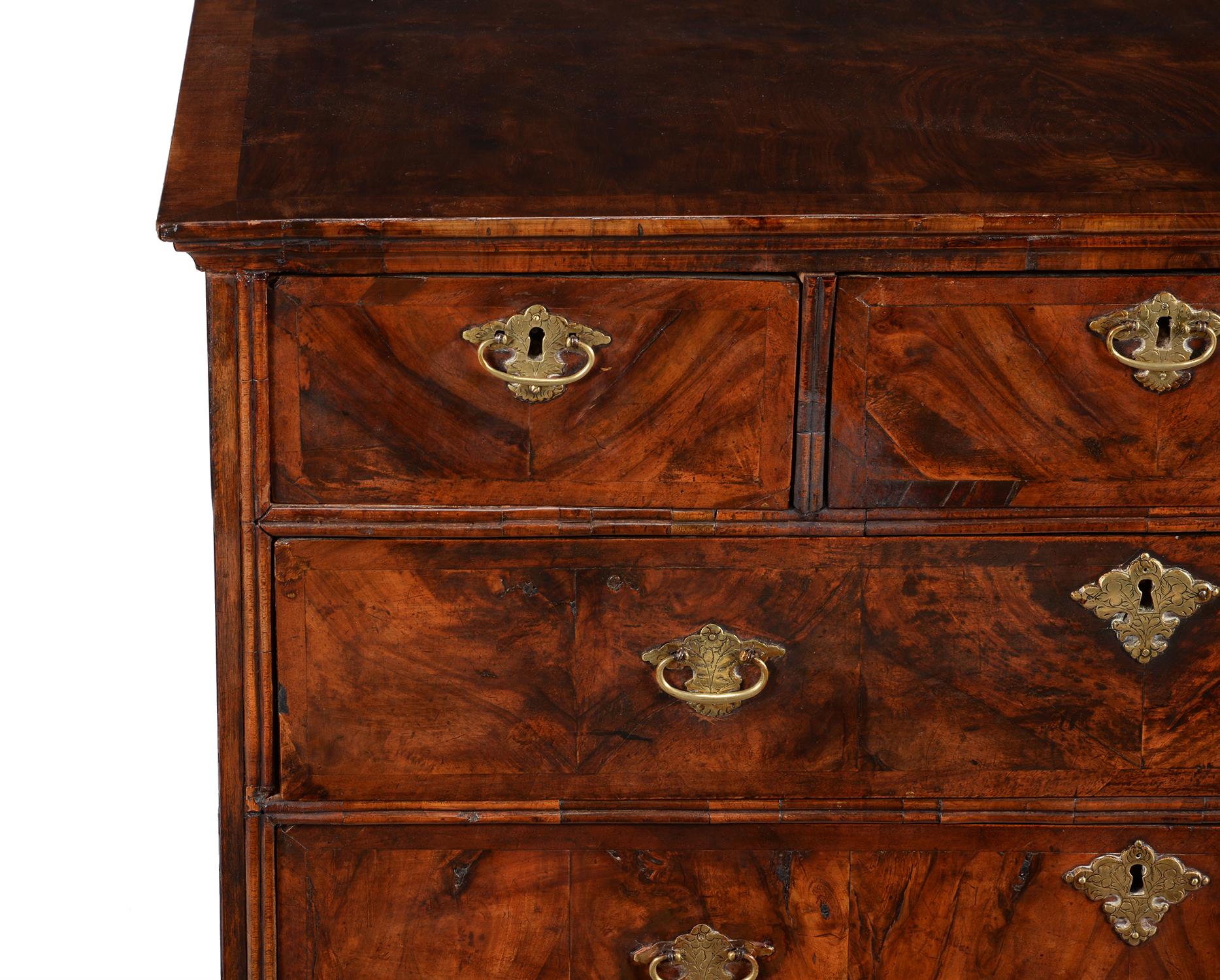 A walnut chest of drawers - Image 2 of 2