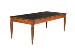 A mahogany boardroom or library table in 19th century style