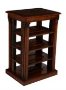 Y A Regency rosewood open bookcase