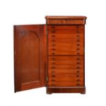 A Victorian mahogany collector's cabinet