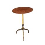 A mahogany, simulated rosewood and parcel gilt occasional table