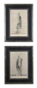 A set of six engravings of Ancient statues