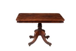 A William IV mahogany centre table