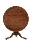 A George IV oak centre table