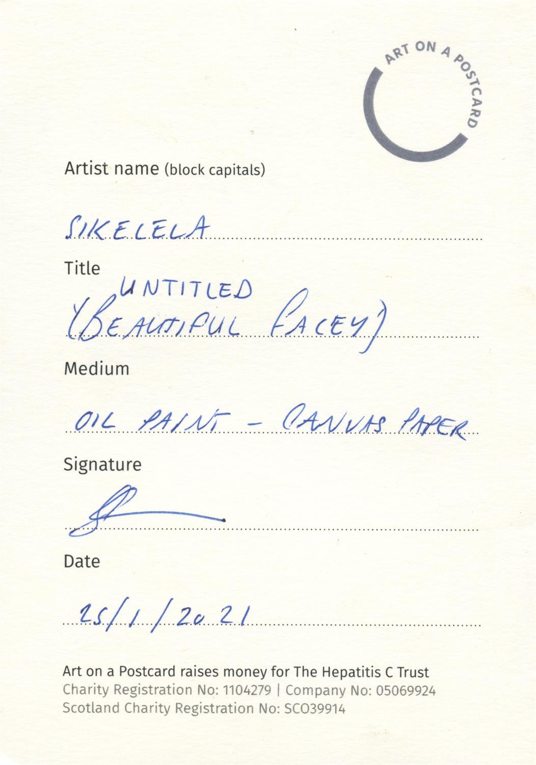 Sikelela Owen, Untitled (Beautiful Facey), 2021 - Image 2 of 3