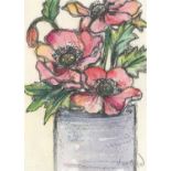 Vicky Oldfield, Peonies in a Tin, 2020