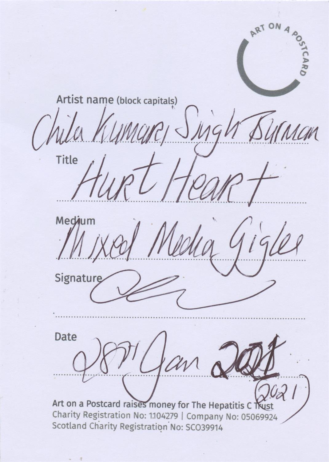 Dr. Chila Kumari Singh Burman, Hurt Heart, 2021 - Image 2 of 4