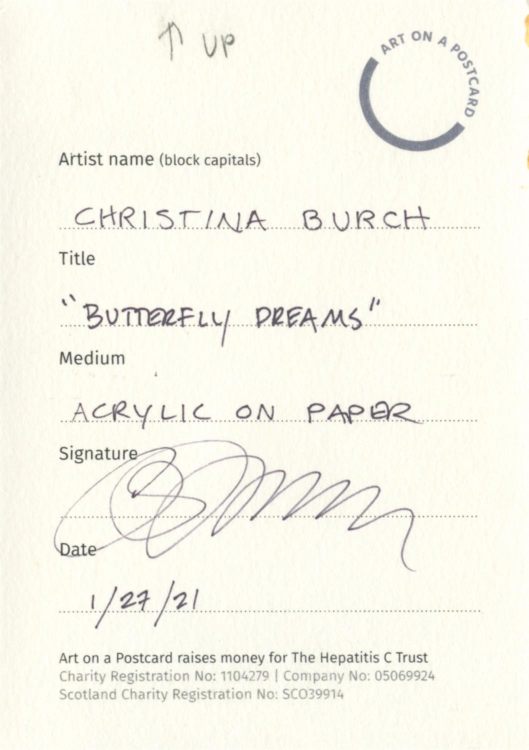 Christina Burch, Butterfly Dreams, 2021 - Image 2 of 3