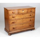 An early 19th century mahogany straight front chest