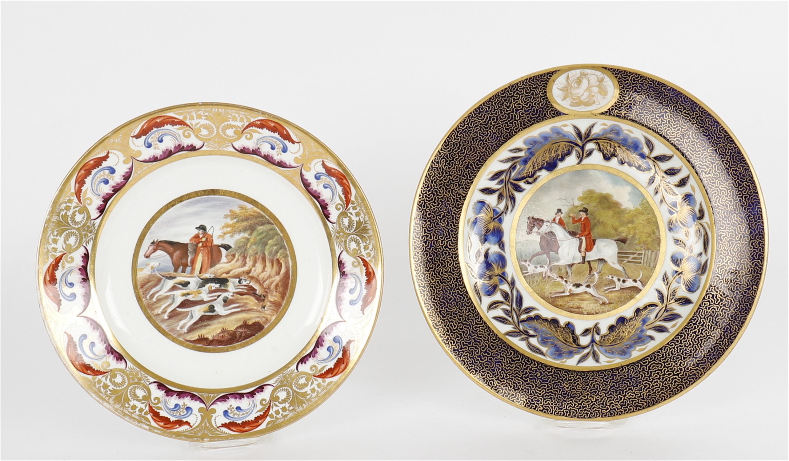 A Derby hunting plate - Image 2 of 12