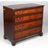 An early 19th century mahogany and crossbanded chest