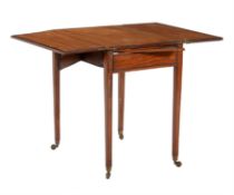 Y A Regency and later satinwood foldover table