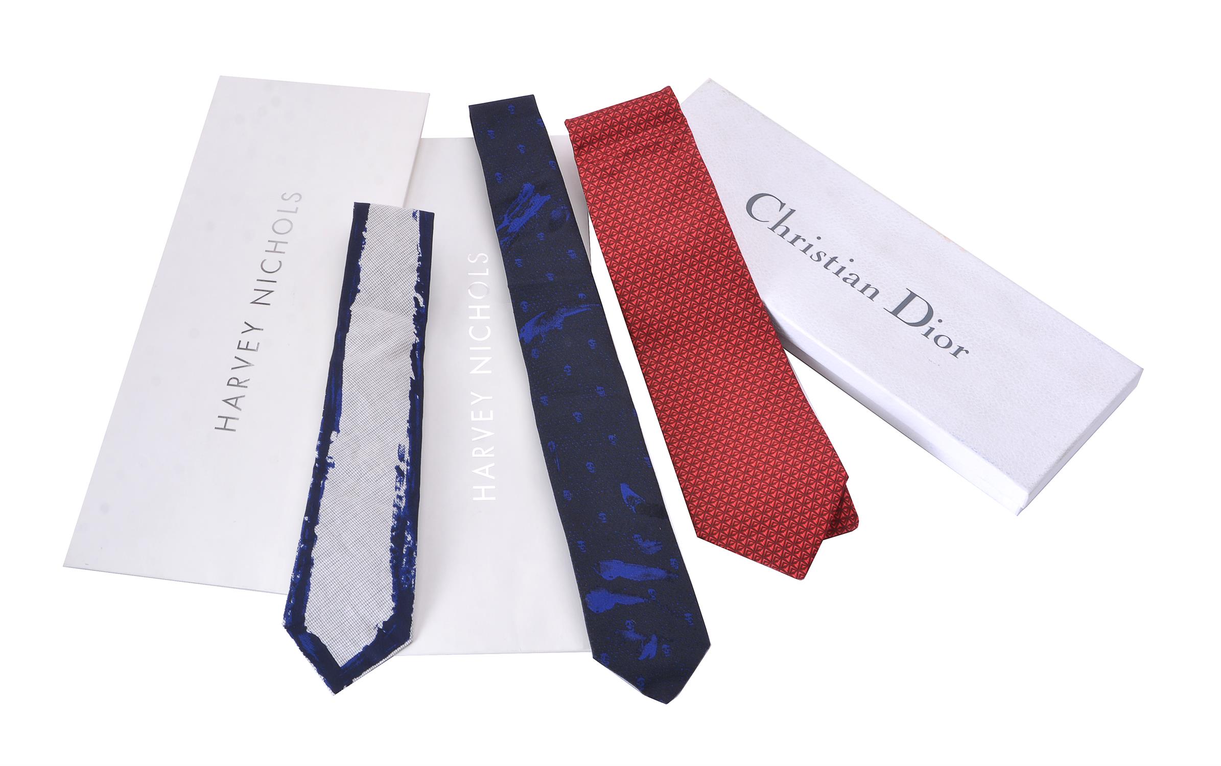 Christian Dior, a red silk tie