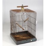 An early 20th century large bird cage