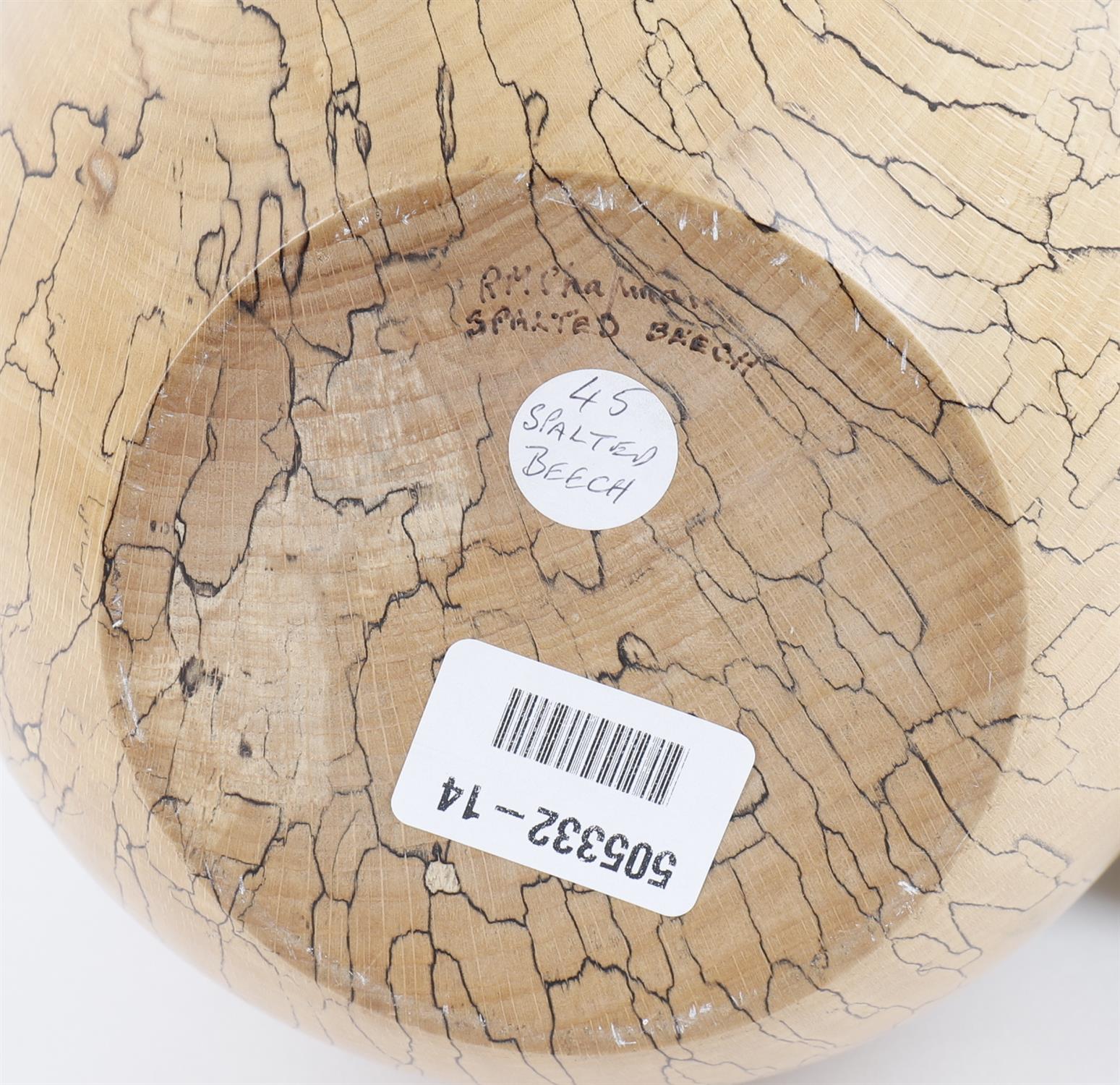 A large turned spalted beech vase by Richard Chapman (British born 1951) - Image 2 of 5