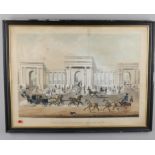A collection of prints to include 'North East View of New General Post Office' after James Pollard