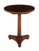 Y An early Victorian rosewood pedestal table