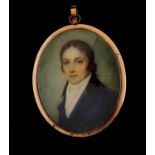 Y Attributed to Samuel Shelley (1750-1808), a portrait miniature on ivory of a gentleman