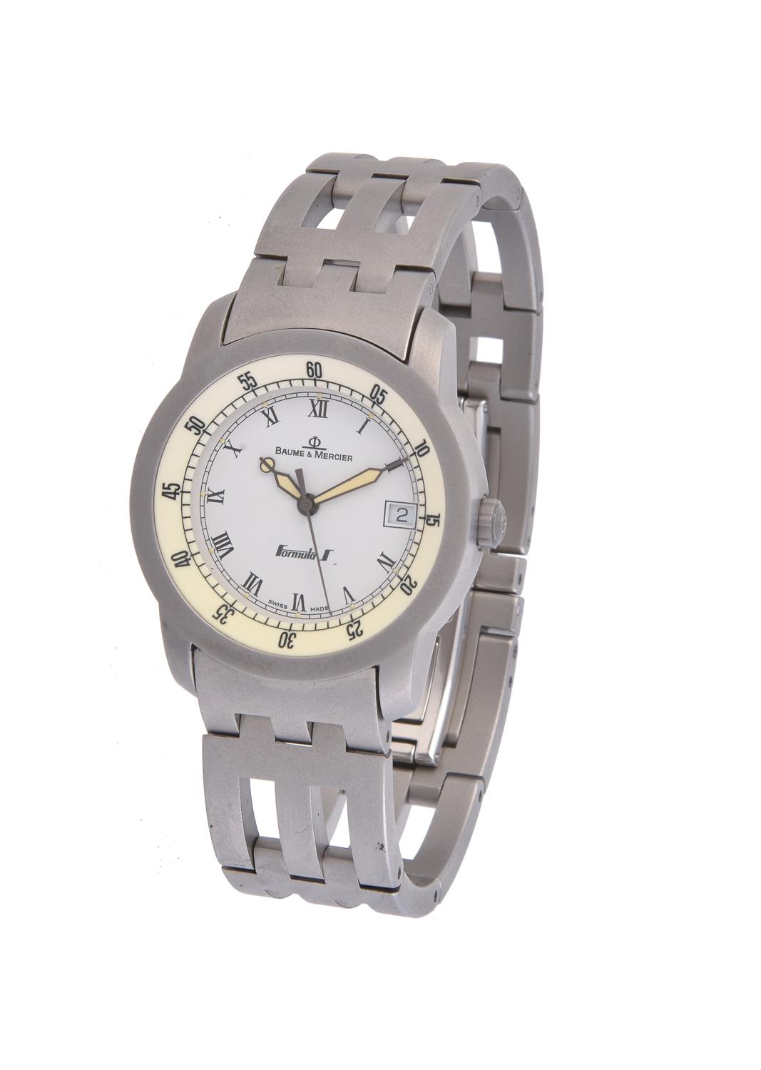 Baume & Mercier, Formula 1 Drive, a stainless steel bracelet watch